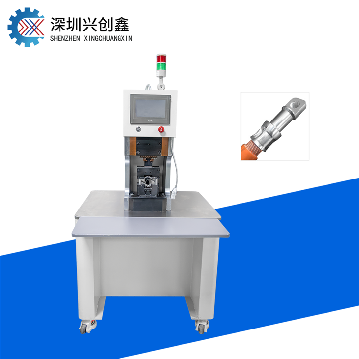40T Servo Motor Driven Power Cable Lug Terminal Crimping Machine Hexagon Edge Wire Crimping Machin