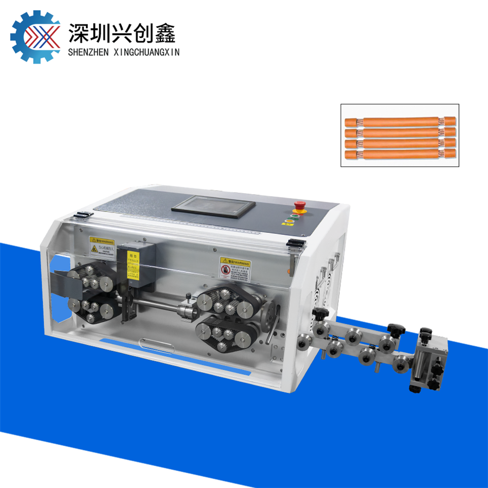 95mm2 Single Wire Stripping Peeling And Cutting Machine