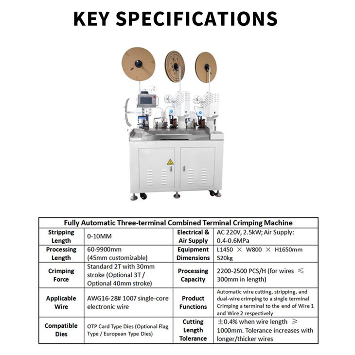 Terminal Crimping Machine For Combining Two Wires high quality