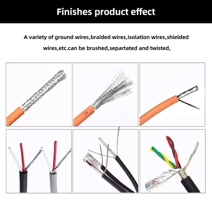 Factory Direct Sale Shielded Wire Brush Machine