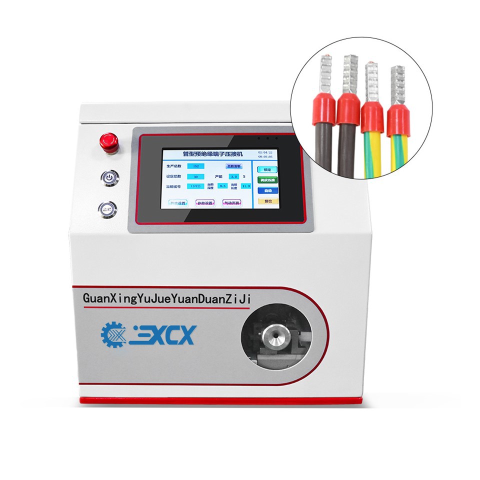 XCX 4mm² Tubular Stripping Terminal Crimping Machine
